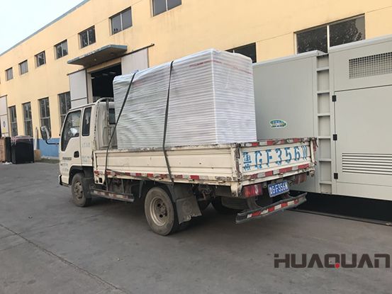 一臺(tái)150GF柴油發(fā)電機(jī)組在2月24號(hào)發(fā)往山東淄博