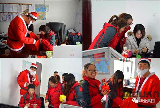 華全動力圣誕老人分發(fā)蘋果