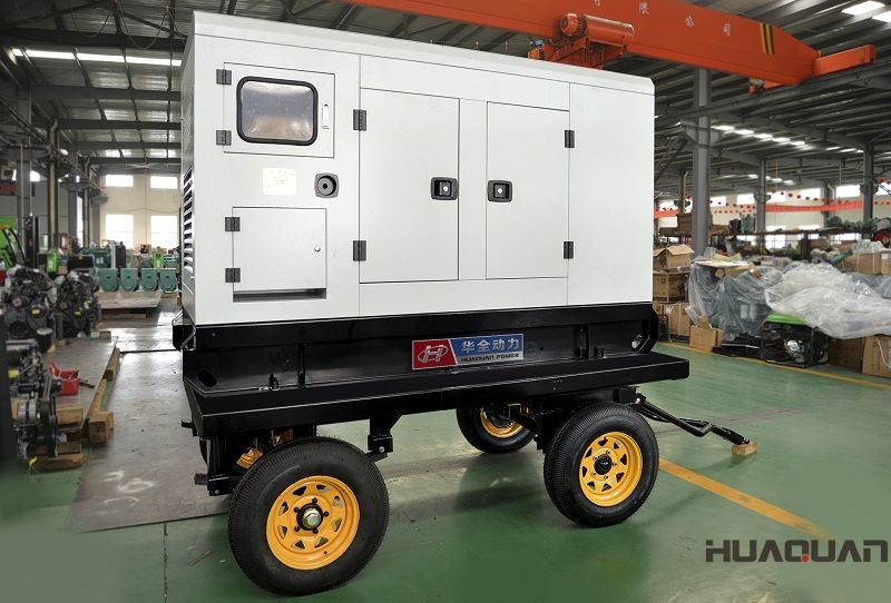 一臺30kw移動(dòng)拖車發(fā)電機(jī)組在2018年5月9日從華全順利發(fā)往山東東營市